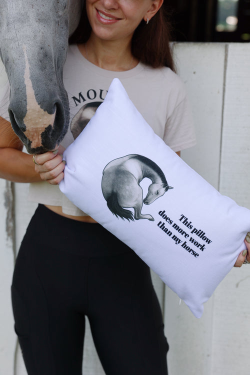 Decorative (and Proud of It) – Premium Equestrian Pillow