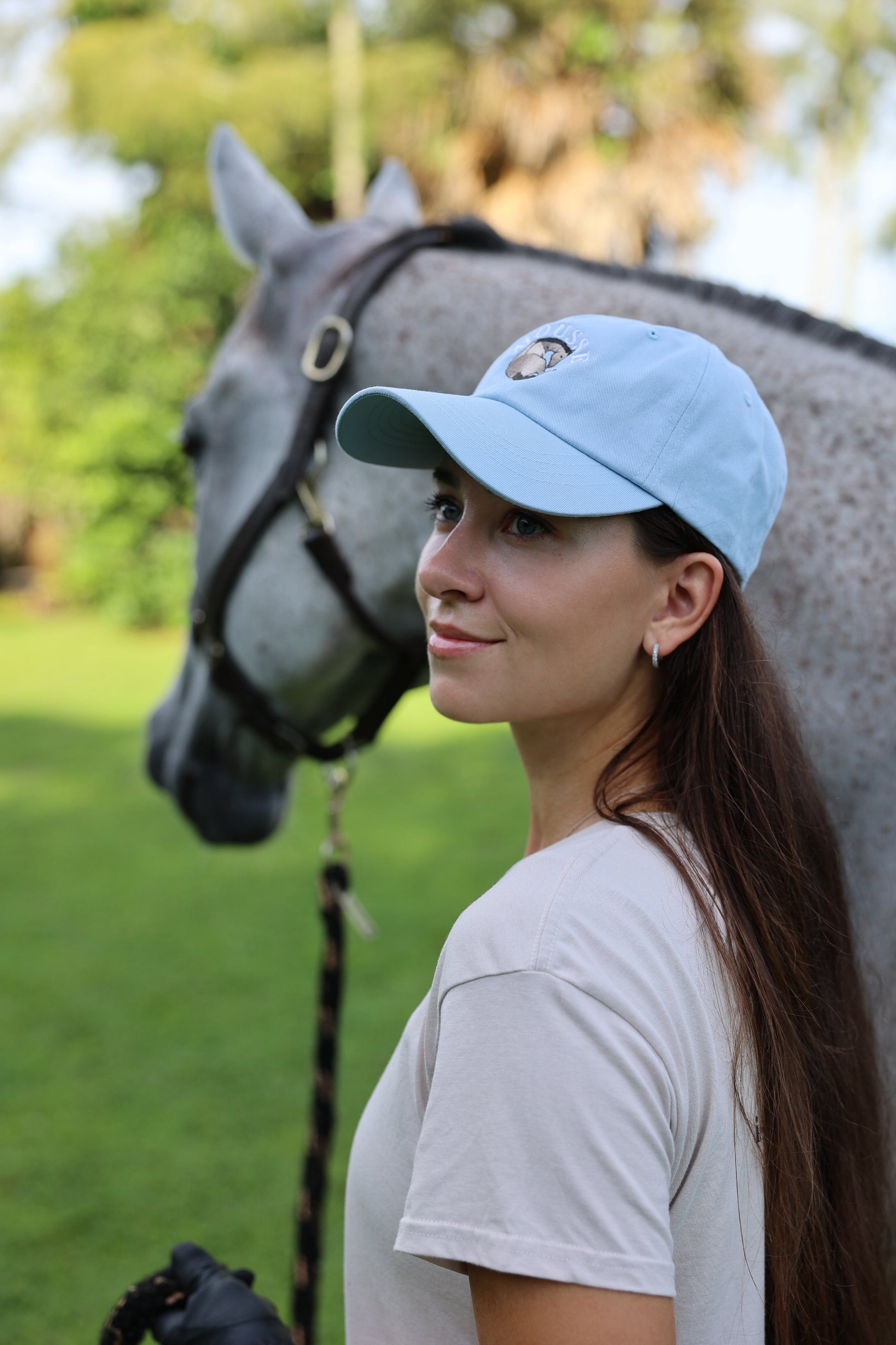 Powder Blue Dad Hat Featuring Mousse